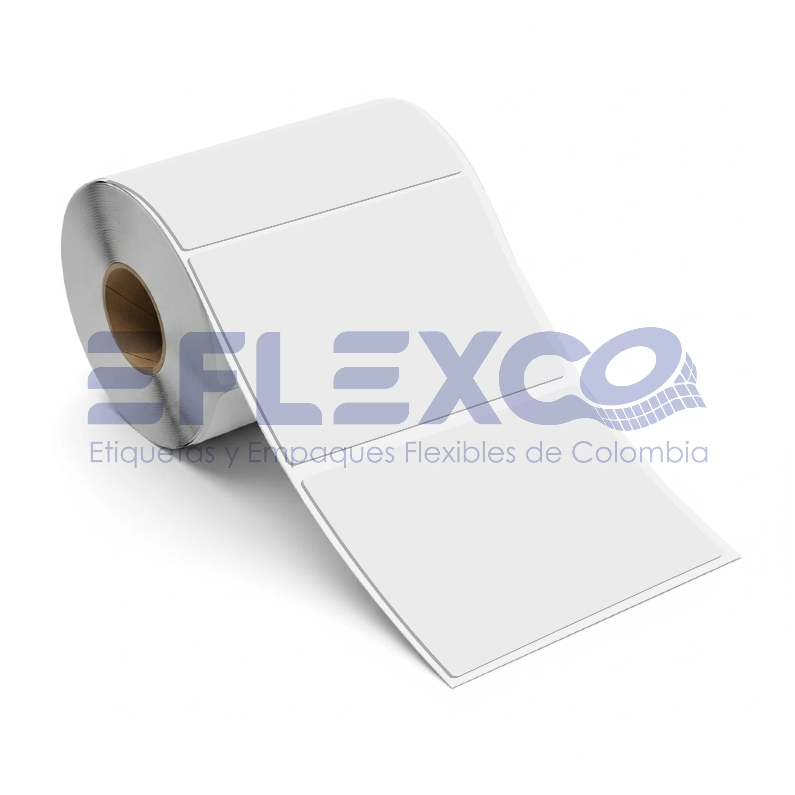 Rollo Etiquetas Adhesivas Transferencia Térmica 100X100 mm / 10X10 cm Core 1" X 500